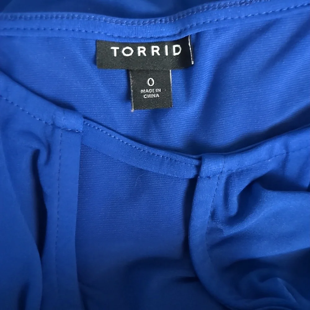 Torrid Studio Knit Blue Top - Picture 5 of 5